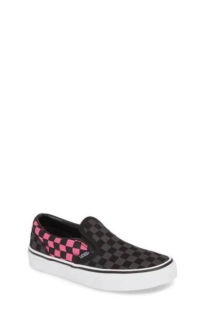 Shop Vans Kids' Classic Checker Slip-on In Checkerbo