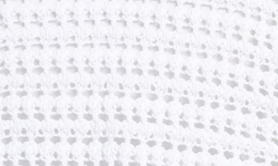 Shop Vince Crochet Cotton Cardigan In Optic White