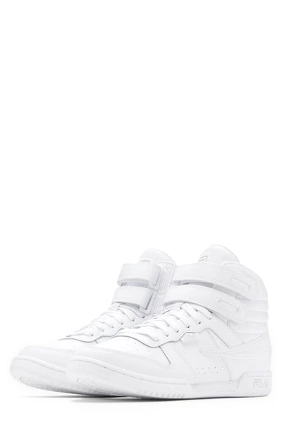 Fila F-14 High Top Sneaker In White/white/pglo | ModeSens