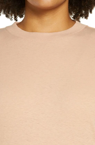 Shop Vince Cotton & Linen Sweatshirt In Light Blush Sand