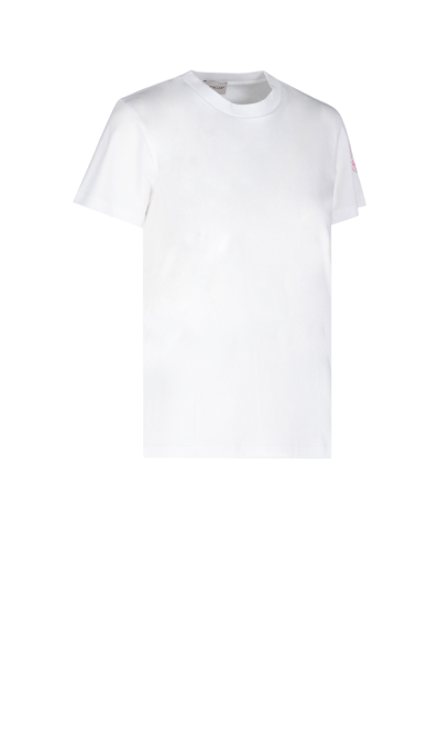 Shop Moncler Logo Sleeve T-shirt