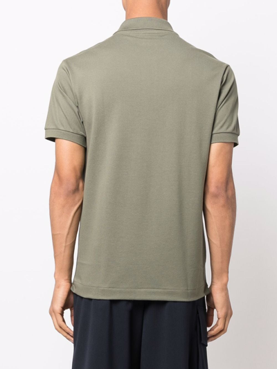 Shop Lacoste Chest Logo-patch Polo Shirt In Green
