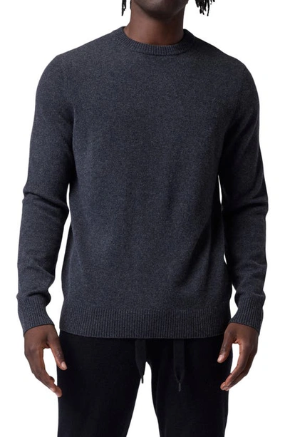 Shop Good Man Brand Cashmere Crewneck Sweater In Charcoal