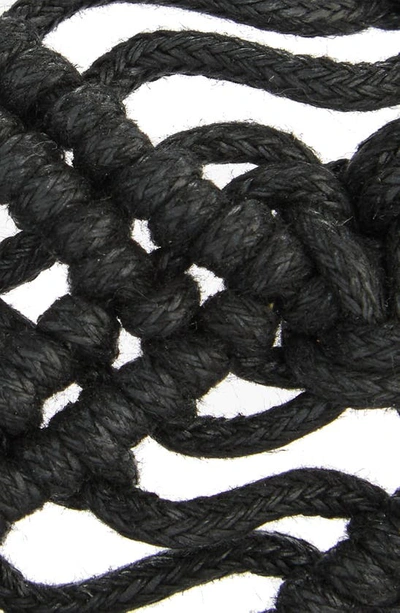 Linea Pelle Macramé Belt In Black