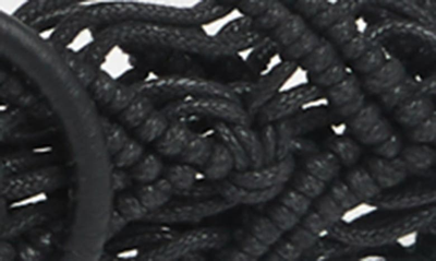 Linea Pelle Macramé Belt In Black
