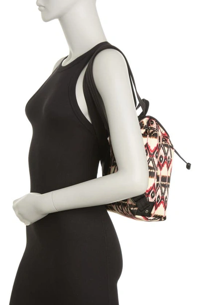 Shop Longchamp Ikat Print Backpack In Ivory