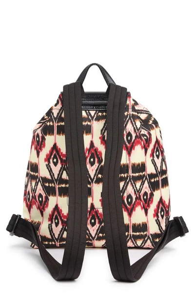 Shop Longchamp Ikat Print Backpack In Ivory