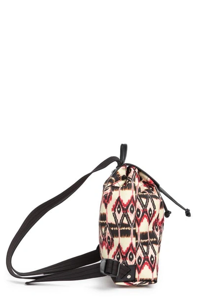 Shop Longchamp Ikat Print Backpack In Ivory