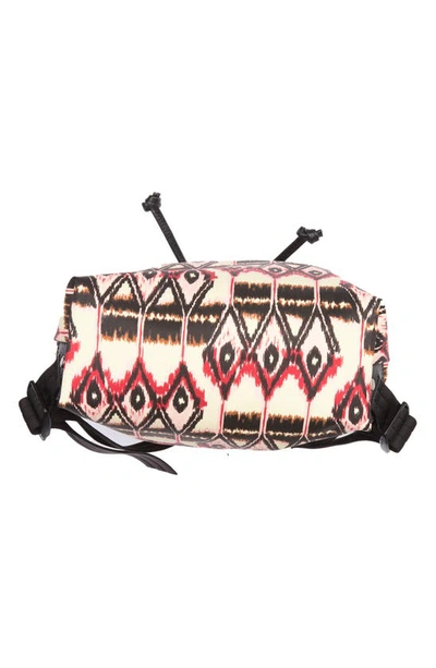 Shop Longchamp Ikat Print Backpack In Ivory