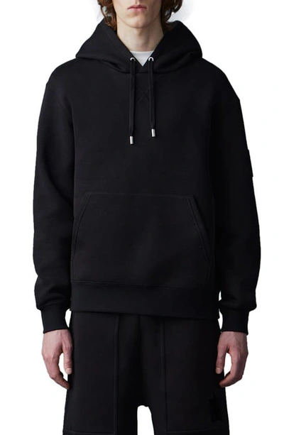 Shop Mackage Krys-r Graphic Logo Hoodie In Black