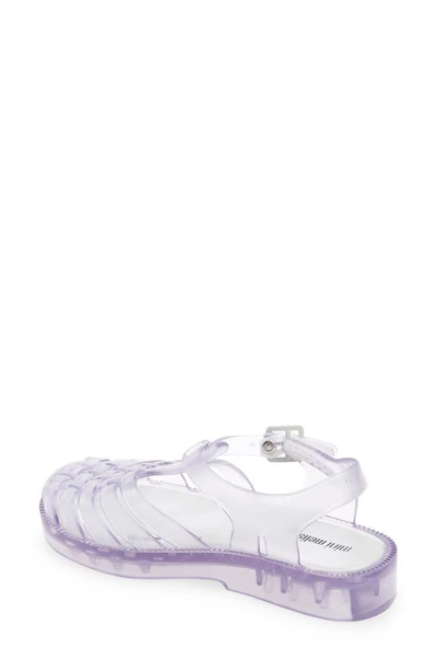 Mini Melissa Melissa Possession Jelly Sandal In Clear/clear