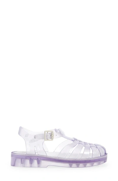Mini Melissa Melissa Possession Jelly Sandal In Clear/clear