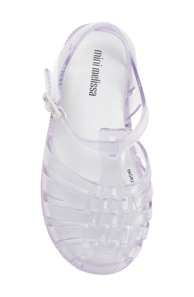 Shop Mini Melissa Melissa Possession Jelly Sandal In Clear/clear