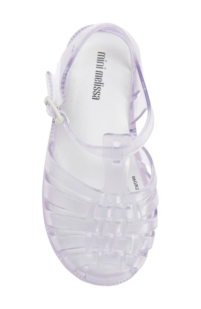 Mini Melissa Melissa Possession Jelly Sandal In Clear/clear