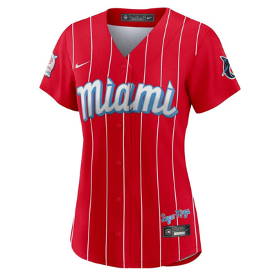 Nike Red Miami Marlins City Connect Replica Jersey | ModeSens