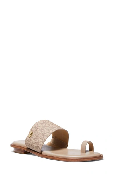 Shop Michael Michael Kors August Slide Sandal In Truffle