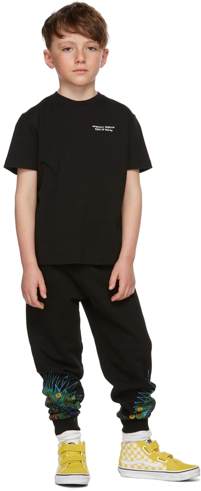 Marcelo Burlon County Of Milan Chest Logo-print T-shirt In Black White