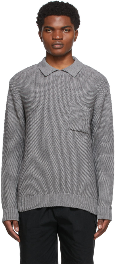 Noah Grey Cotton Jumper In Heather Grey | ModeSens