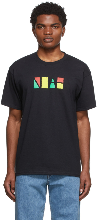Shop Noah Black Cotton T-shirt In Jet Black