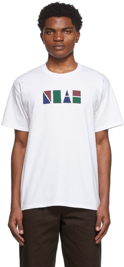 Shop Noah White Cotton T-shirt