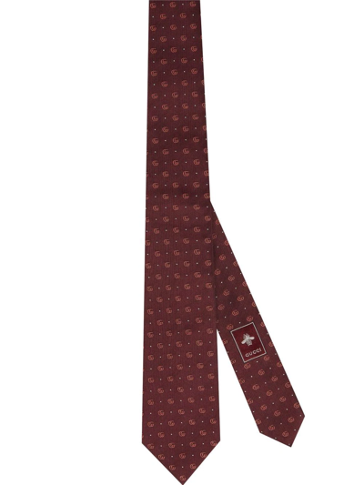 Shop Gucci Gg Pattern Tie In Rot