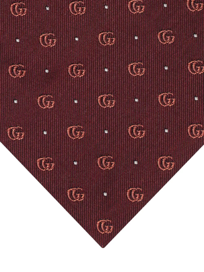 Shop Gucci Gg Pattern Tie In Rot
