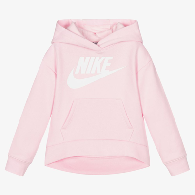 Shop Nike Girls Pink Logo Hoodie