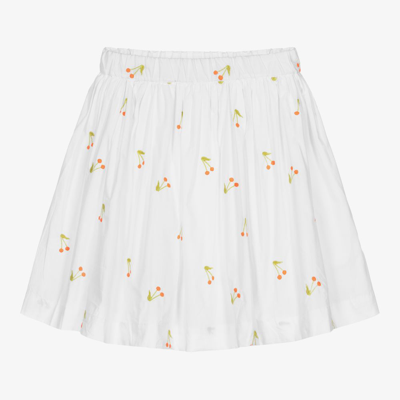 Shop Bonpoint Teen Girls White Cherry Skirt