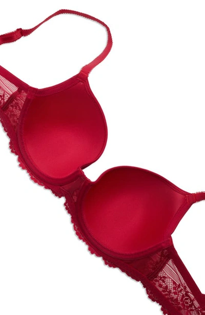 Embrace Lace Contour Bra 853191 In Persian Red