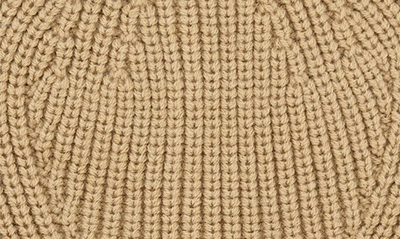 Shop Allsaints Ribbed Beanie In Toffee
