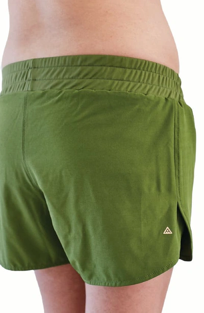 Shop Anook Athletics Austin Maternity Shorts In Moss