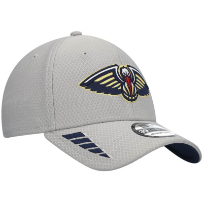 Shop New Era Gray New Orleans Pelicans Rush 39thirty Flex Hat
