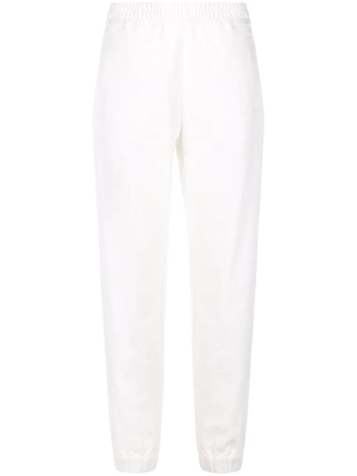 Shop Moncler White Tapered Track Pants