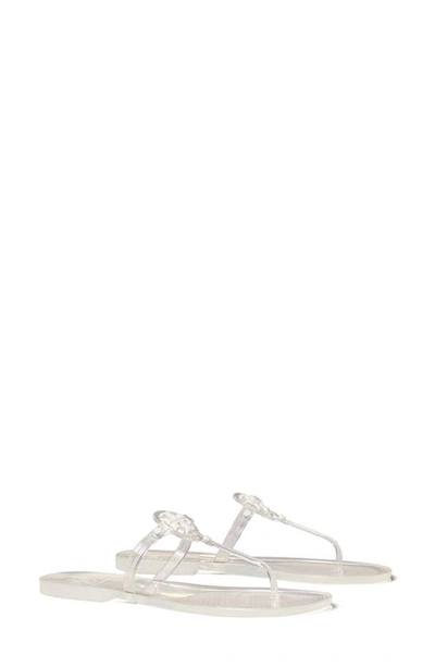 Shop Tory Burch Mini Miller Jelly Thong Sandal In Clear