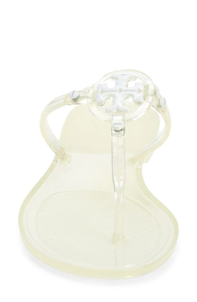 Tory Burch Mini Miller Jelly Thong Sandal In Clear