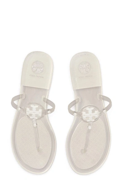 Tory Burch Mini Miller Jelly Thong Sandal In Clear