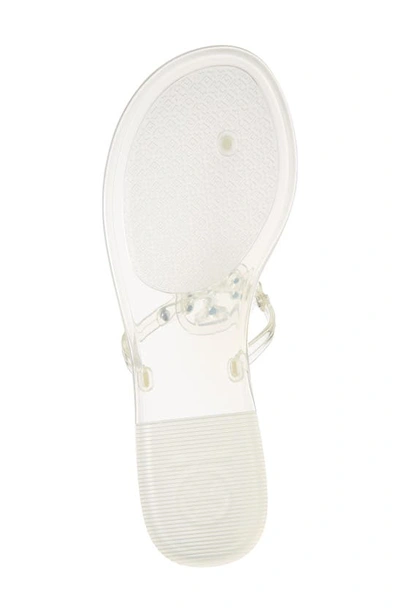 Tory Burch Mini Miller Jelly Thong Sandal In Clear