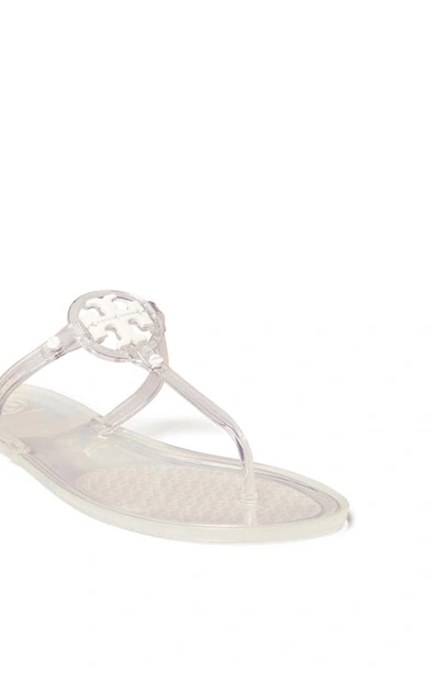 Tory Burch Mini Miller Jelly Thong Sandal In Clear