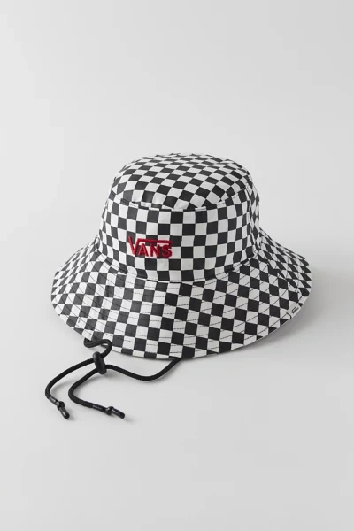 Vans Level Up Bucket Hat In Checkerboard-black | ModeSens