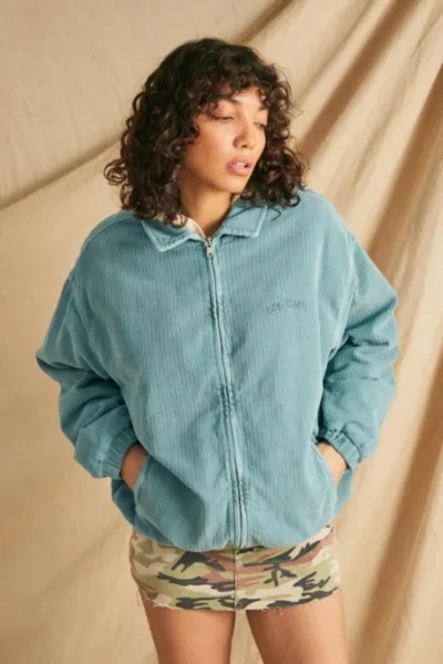 Bdg Recycled Corduroy Harrington Jacket In Blue ModeSens
