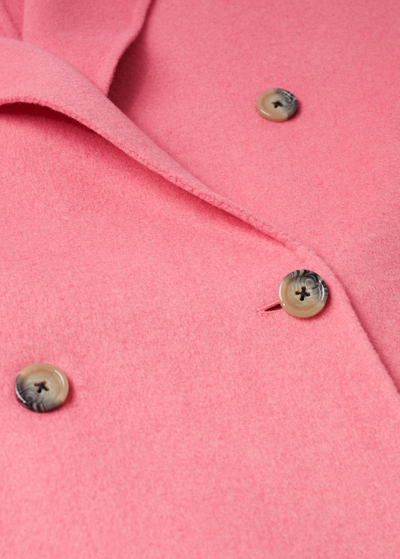 Mango pink wool coat top