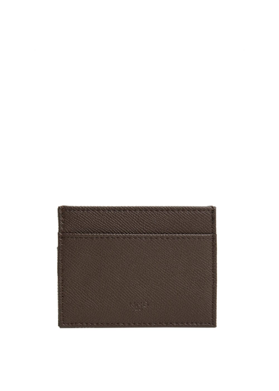 Shop Mango Anti-contactless Safiano Card Holder Chocolate