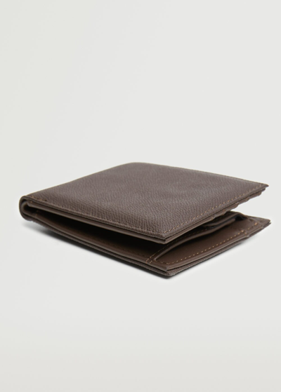 Shop Mango Anti-contactless Wallet Chocolate