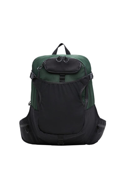Shop Mango Multifunctional Contrasting Backpack Dark Green