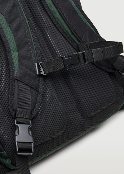 Shop Mango Multifunctional Contrasting Backpack Dark Green