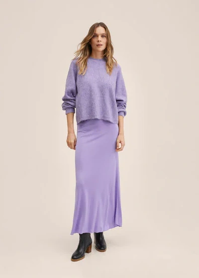 Mango Batwing-sleeve Sweater Light/pastel Purple In Light/ Pastel Purple |  ModeSens