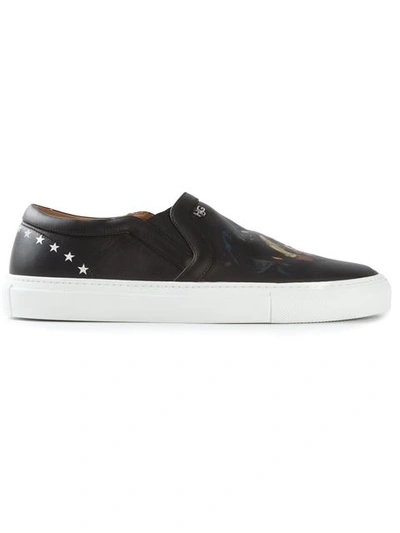 Givenchy Rottweiler Slip-on Skate Sneakers In Black