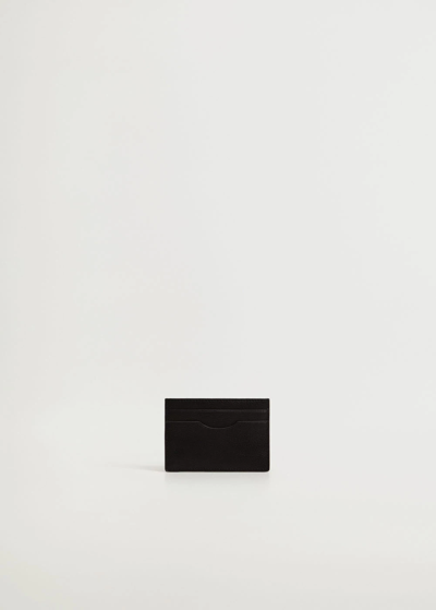Shop Mango Saffiano-effect Cardholder Black