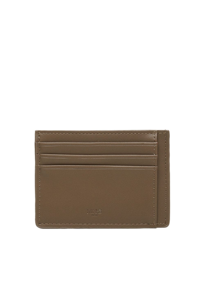 Shop Mango Anti-contactless Leather-effect Card Holder Khaki