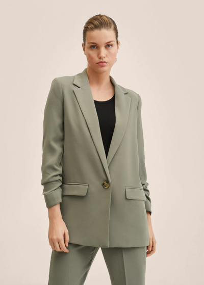 Blazer vert mango outlet